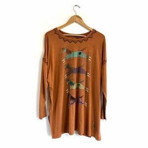 Double D Ranch Brown Horse t-shirt Cowgirl western